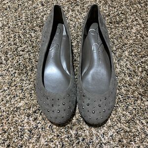 Jessica Simpson Gray Flats
